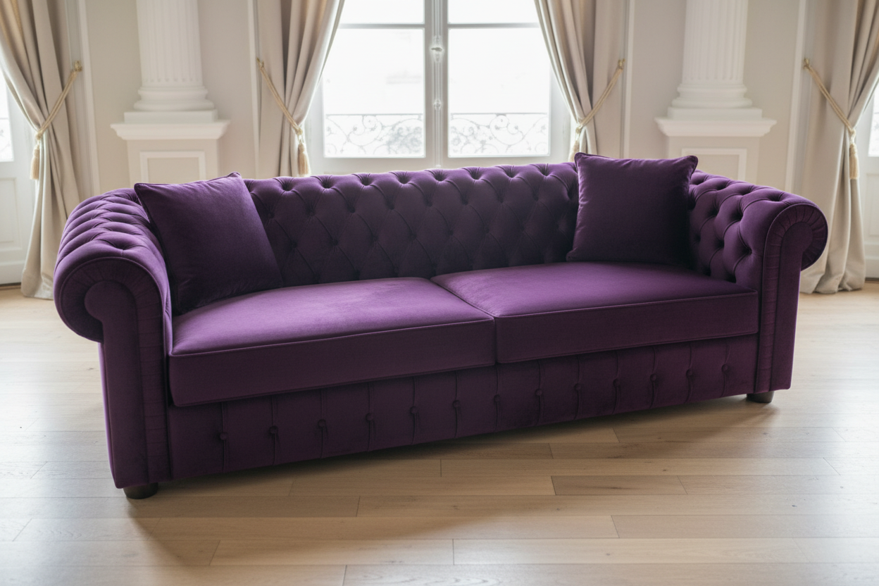 Purple 3-Seater
