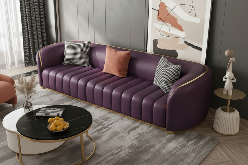 Purple Head Sofa