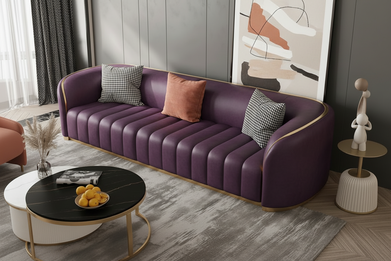 Purple Head Sofa
