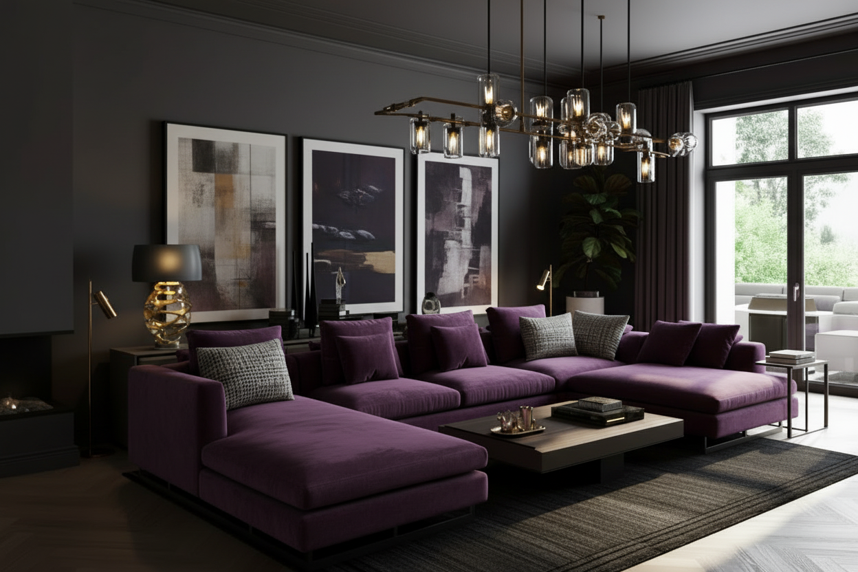 Purple Sofa
