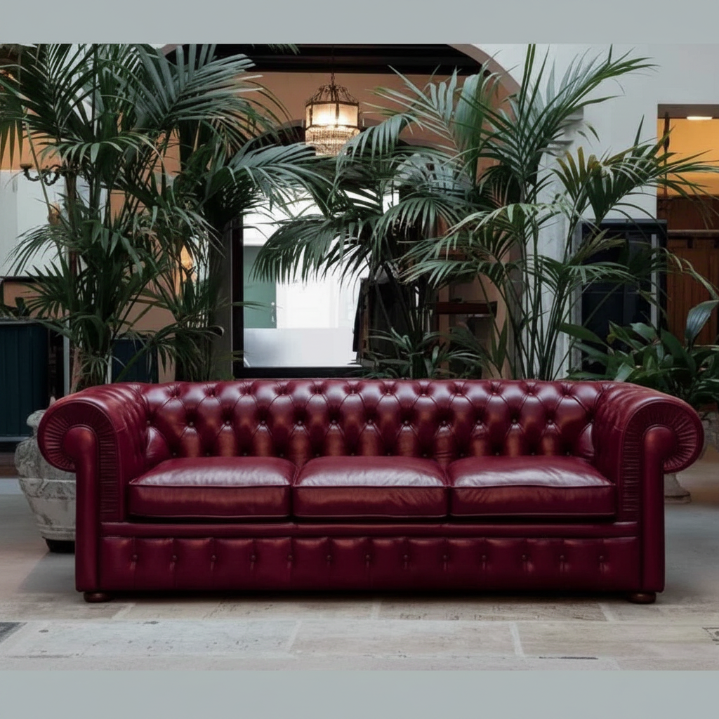 Red Chesterfield Sofa