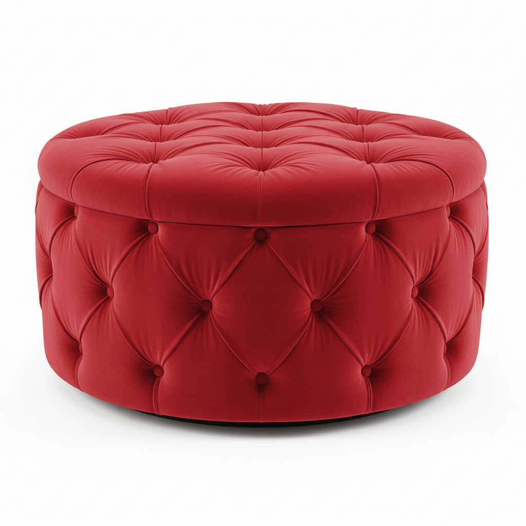 Red Ottoman