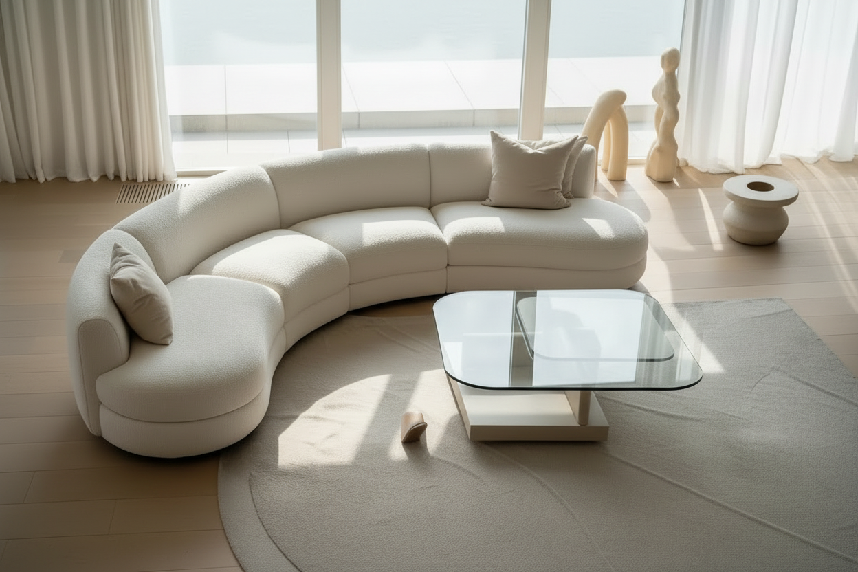 Luna Curved Sectional Sofa