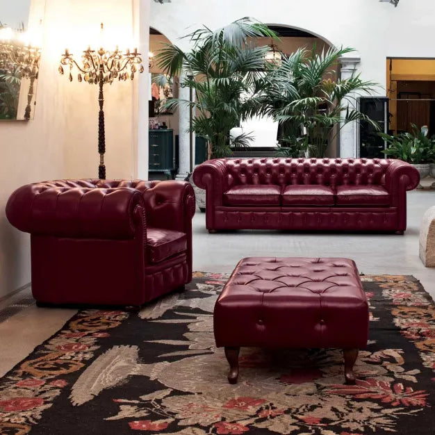 Chesterfield Leather Sofa