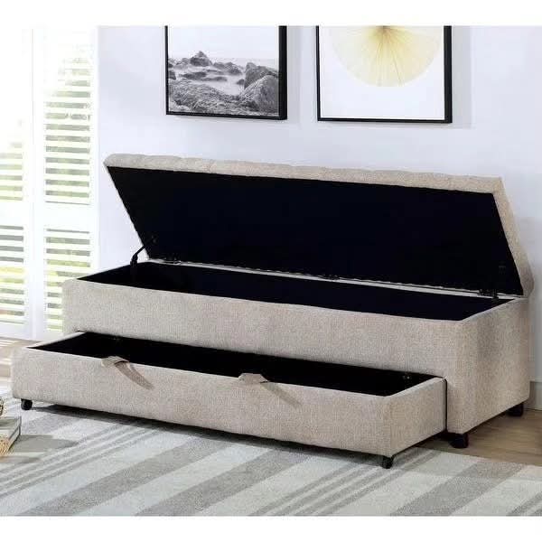 Chester Tufted Storage Blanket Box