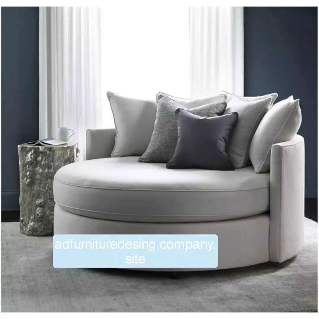 Luna Round Barrel Swivel Cuddle Chair