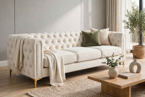 Chester 3-Seater Tufted Sofa