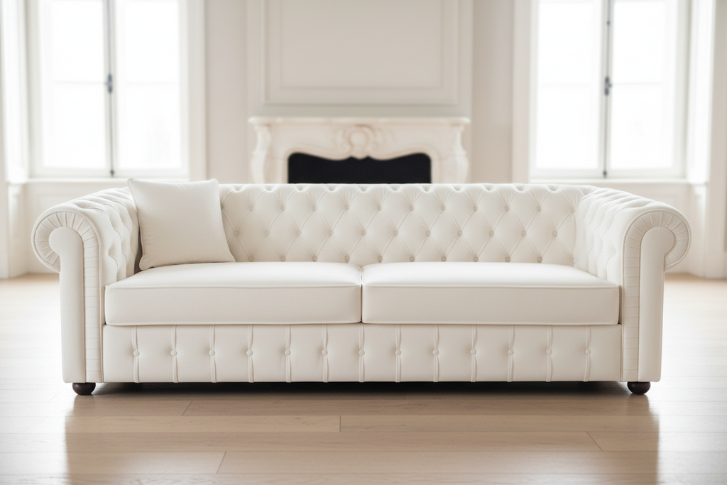 White 3-Seater