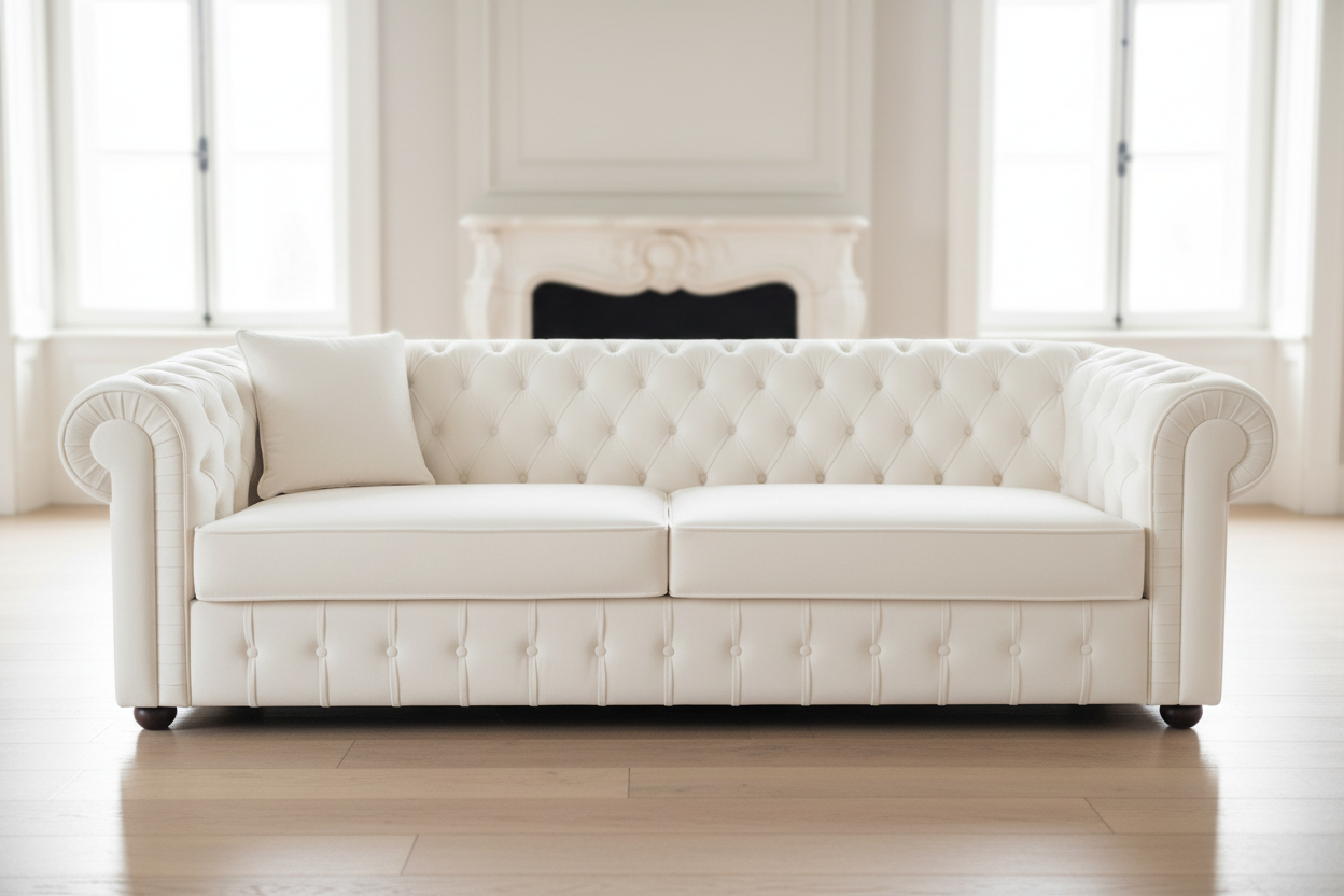White 3-Seater