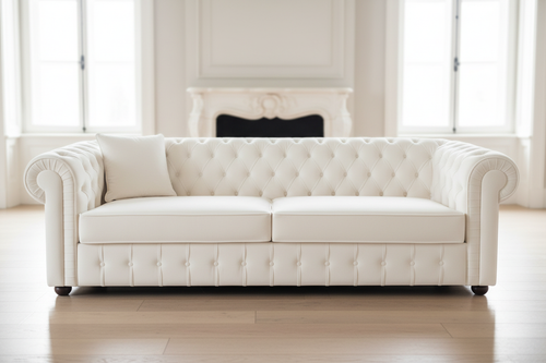 White 3-Seater