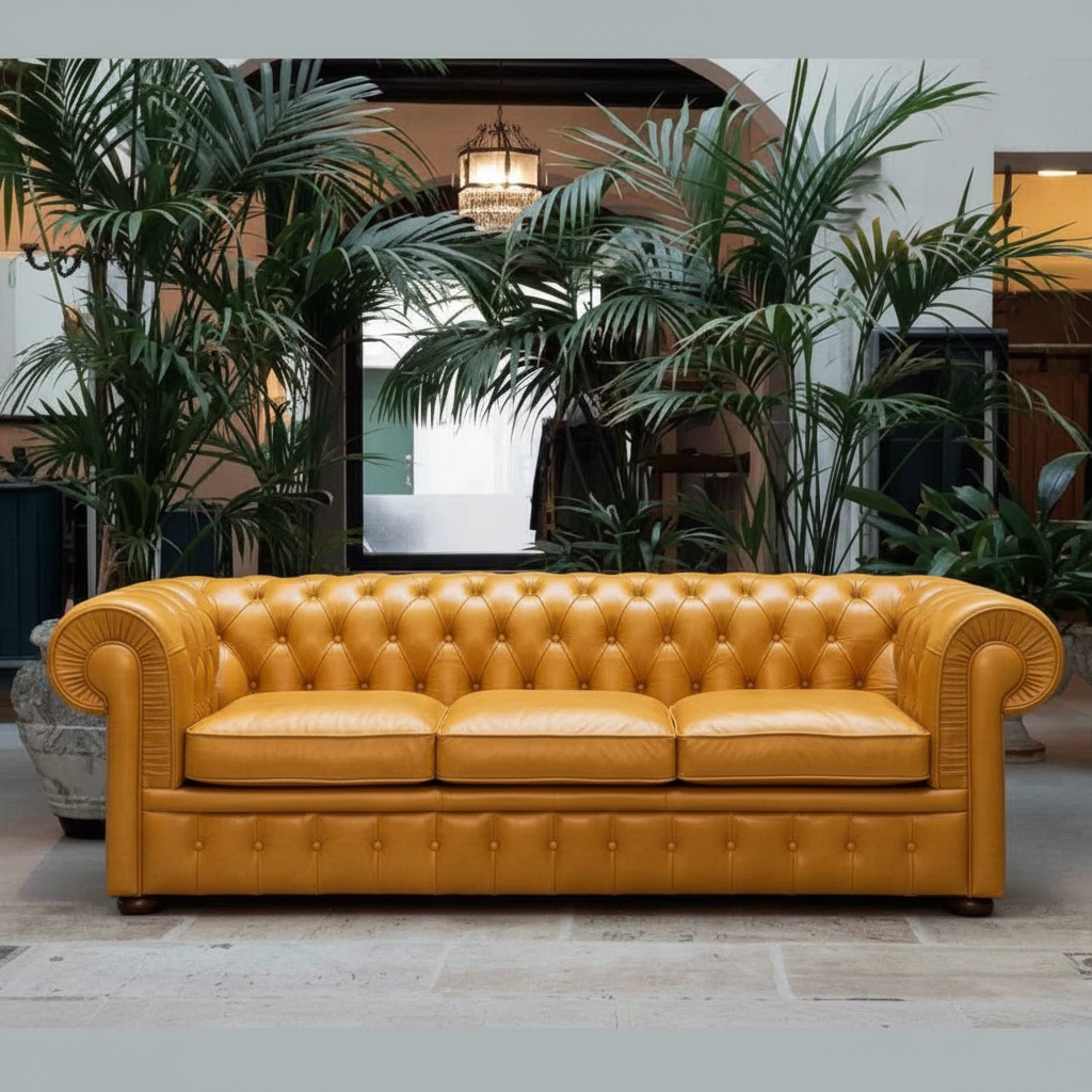 Yellow Chesterfield Sofa