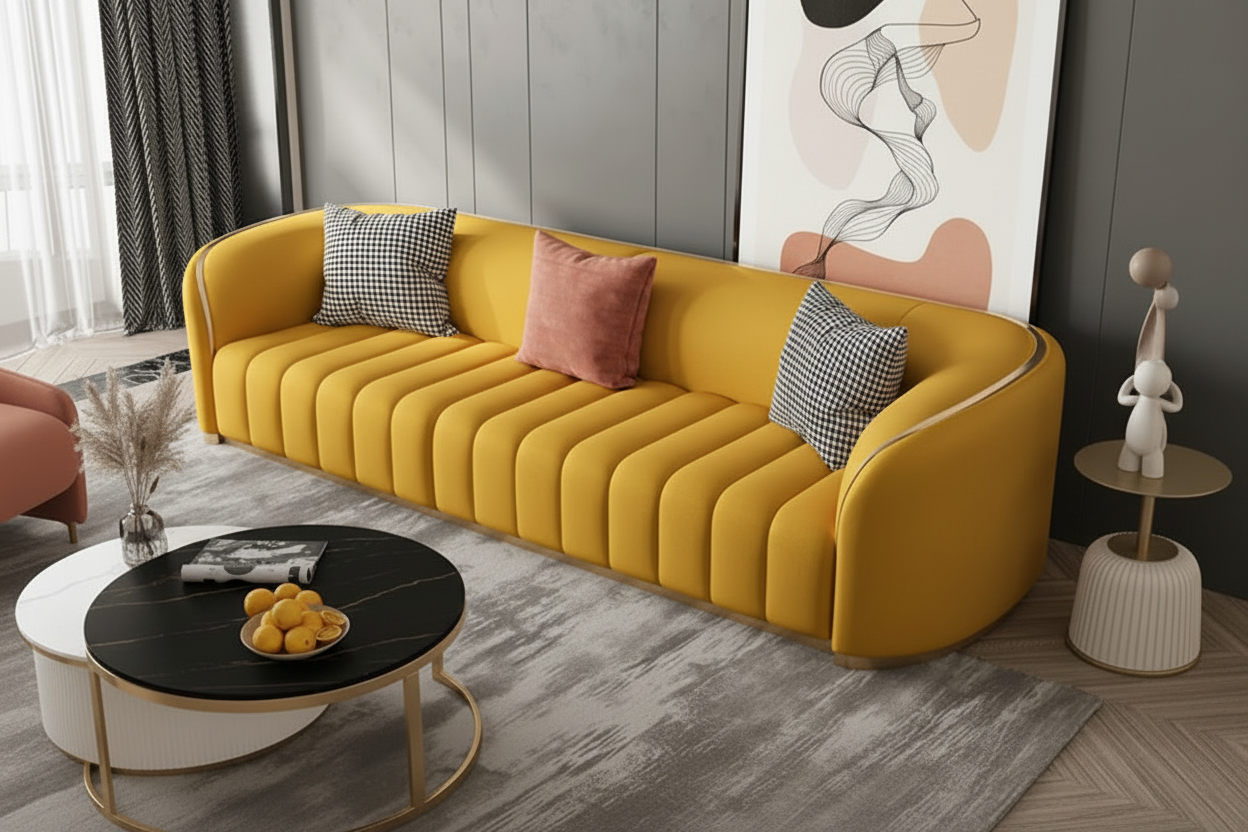 Yellow Head Sofa